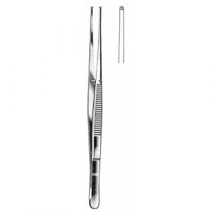 Semken Tissue Forceps 15.0 cm , 1 X 2 Teeth  - JFU Industries