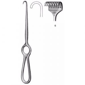 Kocher Retractor 22.0 cm , 8 Blunt Prong  - JFU Industries