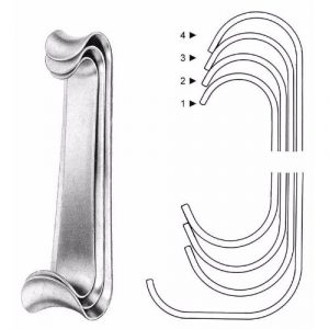 Roux Retractor 14.0 cm , 24 X 20mm And 30 X 28mm  - JFU Industries