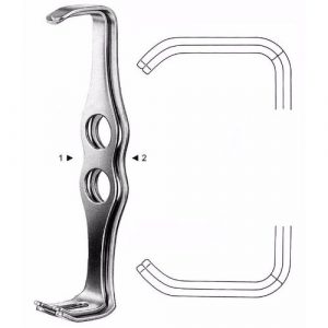 Mathieu Retractor 20.0 cm , Set Of 2, 42 X 13mm & 42 X 26mm + 47 X 13mm & 46 X 26  - JFU Industries