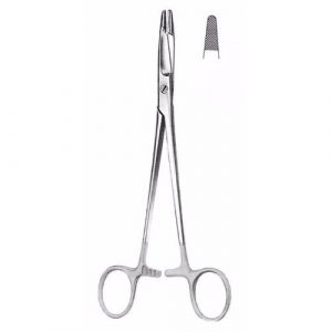 Olsen-Hegar Needle Holders 14.0 cm , Tungsten Carbide TC Jaws, Normal Profile  - JFU Industries