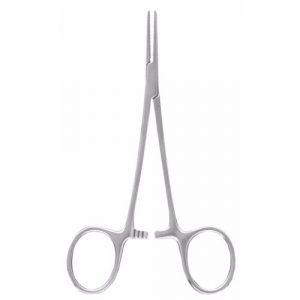 Hartmann Artery Forceps 10.0 cm, 1X2 Teeth, Straight  - JFU Industries