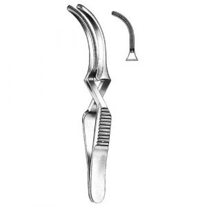 Atrauma Bulldog Clamps 7.0 cm , Curved  - JFU Industries