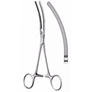 Doyen-Atrauma Intestinal And Stomach Clamp Forceps 18.0 cm , Curved  - JFU Industries