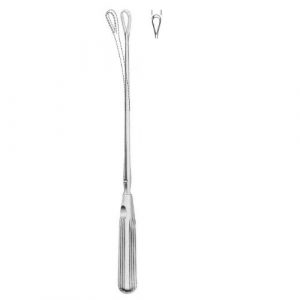 Sims Uterine Curette 31.0 cm , Blunt, Malleable Grooved Shaft, 5mm  - JFU Industries