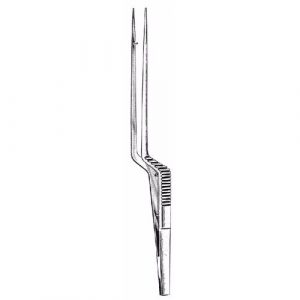 Jacobsons Forceps 16.0 cm , Bayonet Handle, Sharp Tips  - JFU Industries