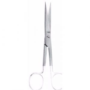 Operating Scissors 11.0 cm ,Curved, Sharp-Sharp , Tungsten Carbide  - JFU Industries