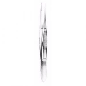 Iris Dressing Forceps 10 cm ,Straight  - JFU Industries