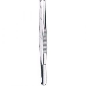 Standard Tissue Forceps 10 cm ,1 X 2 Teeth,  - JFU Industries