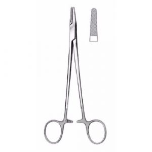 Mayo-Hegar Needle Holder 24 cm Serrated, Tungsten Carbide Jaws  - JFU Industries