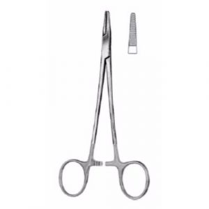 Crile-Wood Needle Holder 15 cm Serrated, Tungsten Carbide Jaws  - JFU Industries