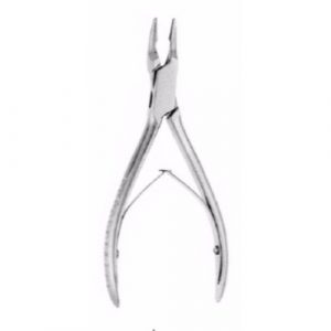 Luer Bone Rongeur 15 cm ,Curved, Wide Jaw, 40 Degree  - JFU Industries