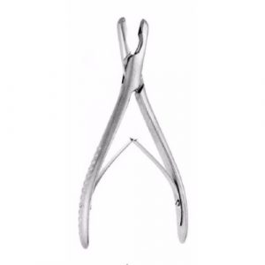 Luer Bone Rongeur 17 cm , Narrow Jaw,Curved  - JFU Industries