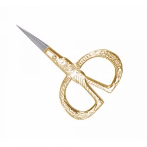 Roman God Embroidery Scissor 7.5 cm, Half Gold Plated  - JFU Industries